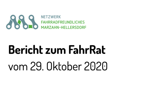 Bericht vom FahrRat Oktober 2020